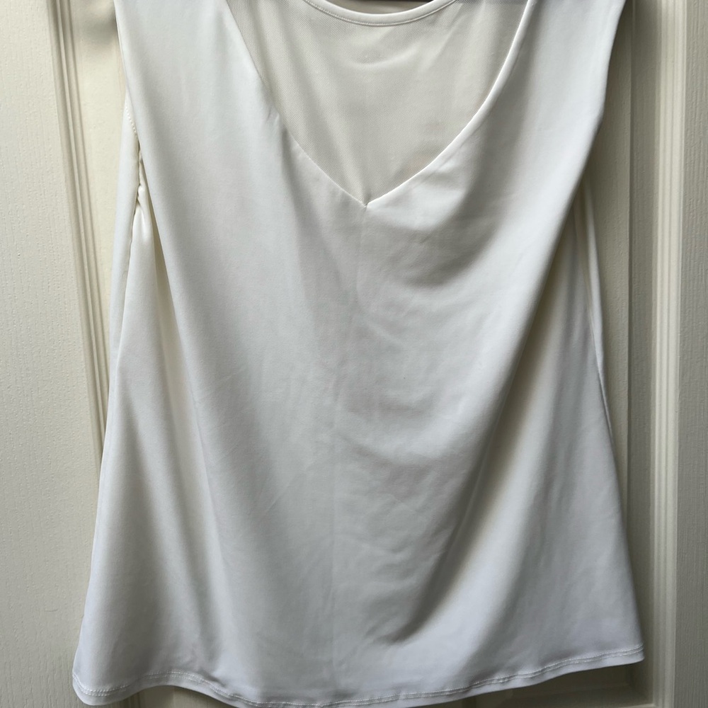 Elegant White Sleeveless Top